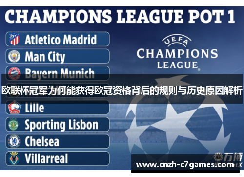 欧联杯冠军为何能获得欧冠资格背后的规则与历史原因解析